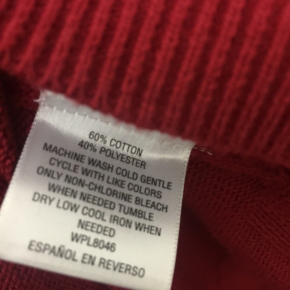 Style Co Ruffled-Sleeve Sweater Cranberry - Picture 6 of 6